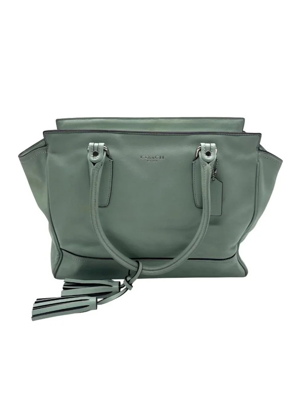 Coach Mint Legacy Candace Carryall Leather Satchel Bag 24201